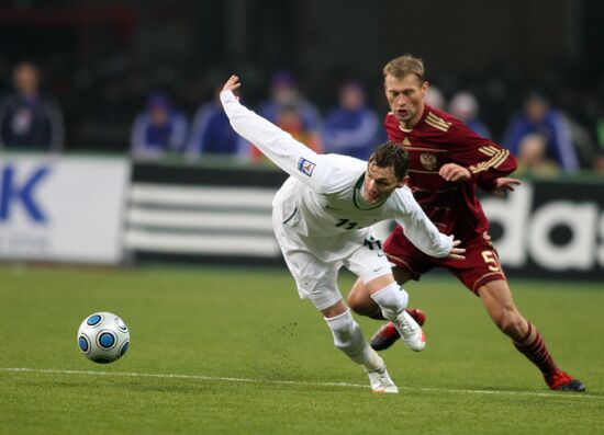 Russia vs. Slovenia 2010 World Cup qualifier playoff