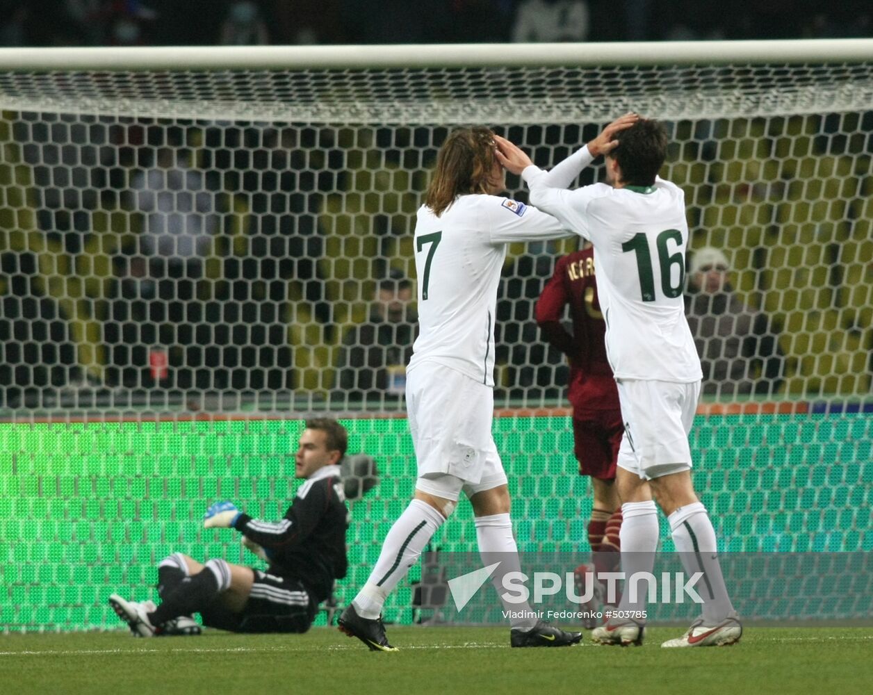 Russia vs. Slovenia 2010 World Cup qualifier playoff