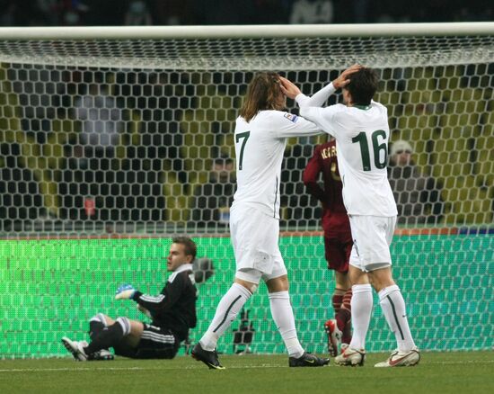 Russia vs. Slovenia 2010 World Cup qualifier playoff
