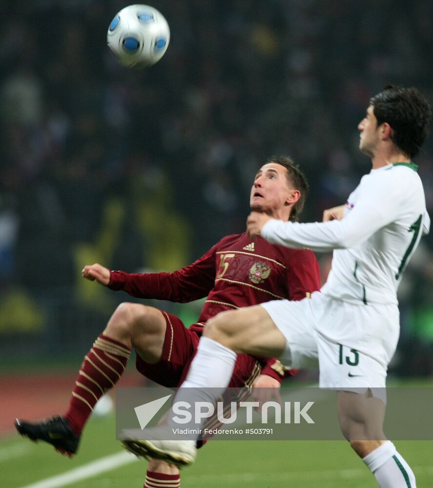 Russia vs. Slovenia 2010 World Cup qualifier playoff