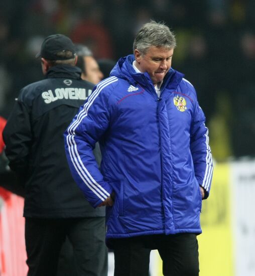 Russia's national football team head coach Guus Hiddink