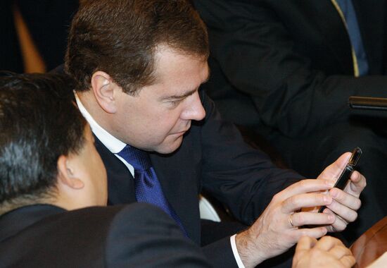 Dmitry Medvedev's first official visit to Singapore. Second day