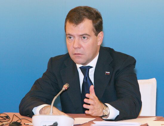 Dmitry Medvedev's first official visit to Singapore. Second day