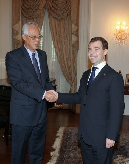 Dmitry Medvedev's first official visit to Singapore. Second day