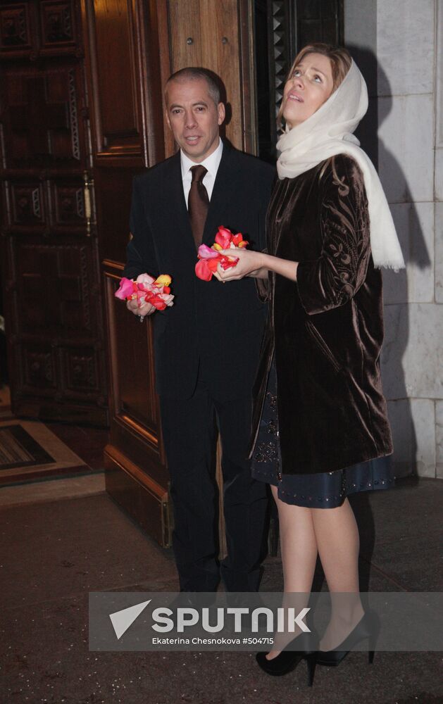 Arkady Novikov and his wife Nadezhda