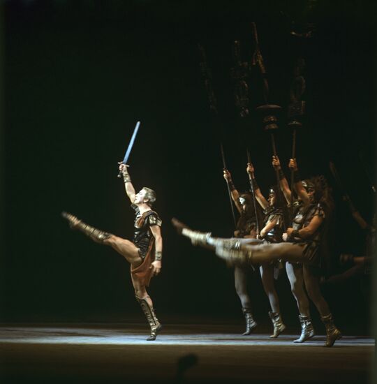 Māris Liepa as Crassus in scene from Aram Khachaturyan's ballet Spartacus