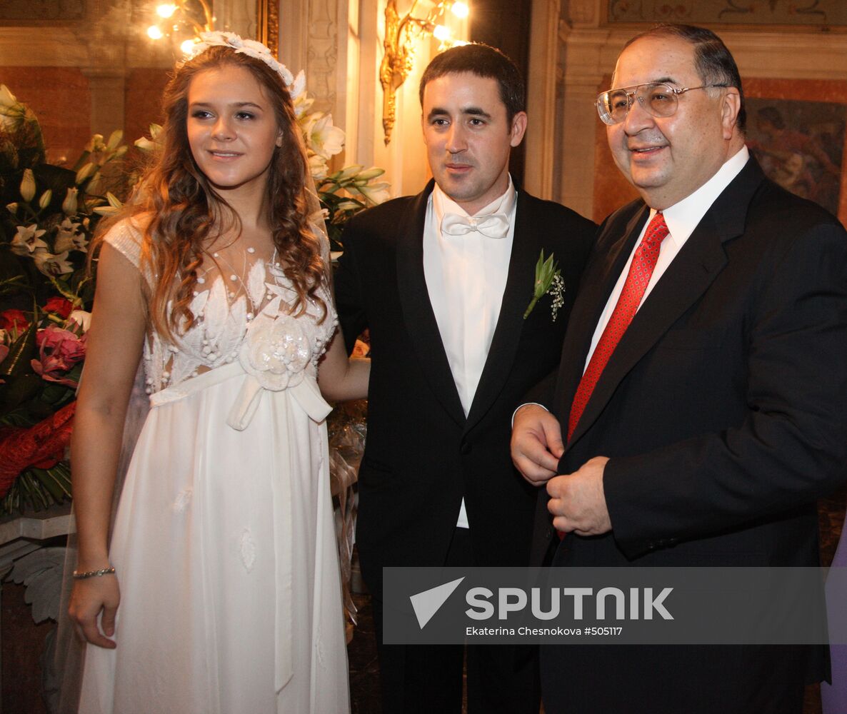Arash Repac, Svetlana Tomasheva and Alisher Usmanov