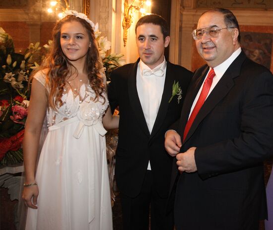 Arash Repac, Svetlana Tomasheva and Alisher Usmanov