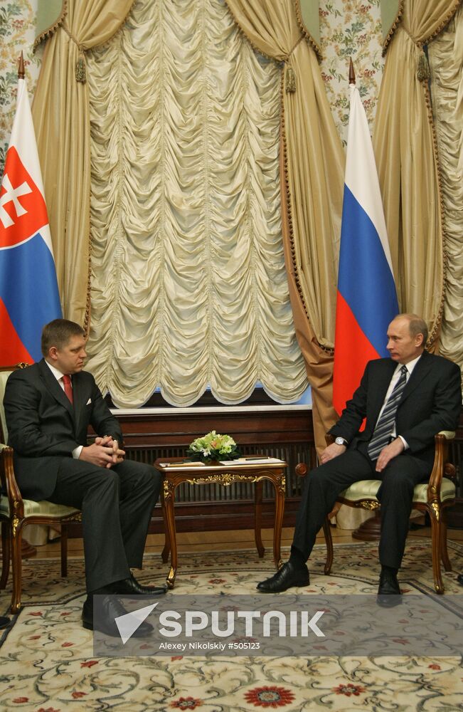 Vladimir Putin meeting with Robert Fico