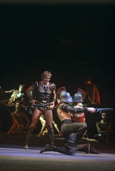 Māris Liepa performing on stage
