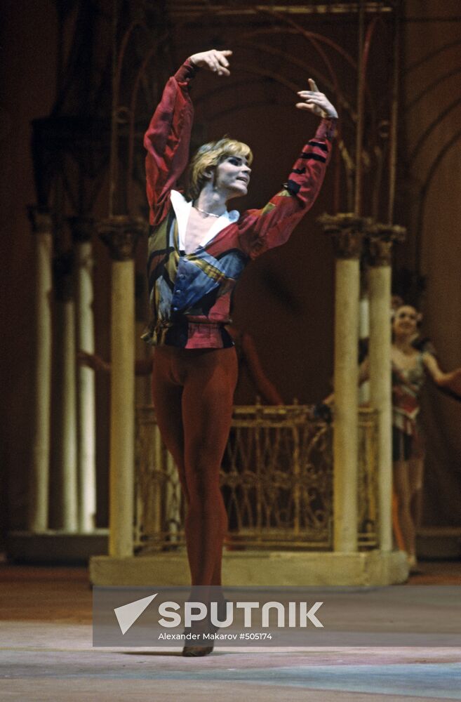 Principal dancer Andris Liepa performing on stage