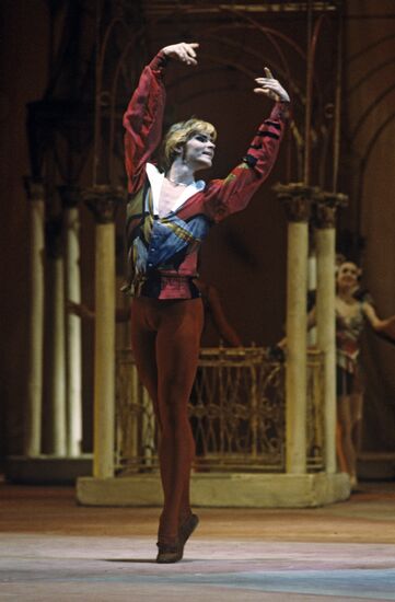 Principal dancer Andris Liepa performing on stage