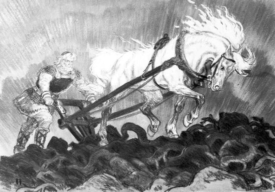 Illustration for "Kalevala" epic