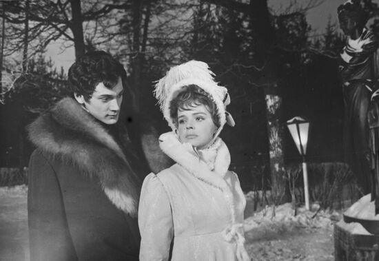 Actors Tamara Syomina and Dmitry Smirnov