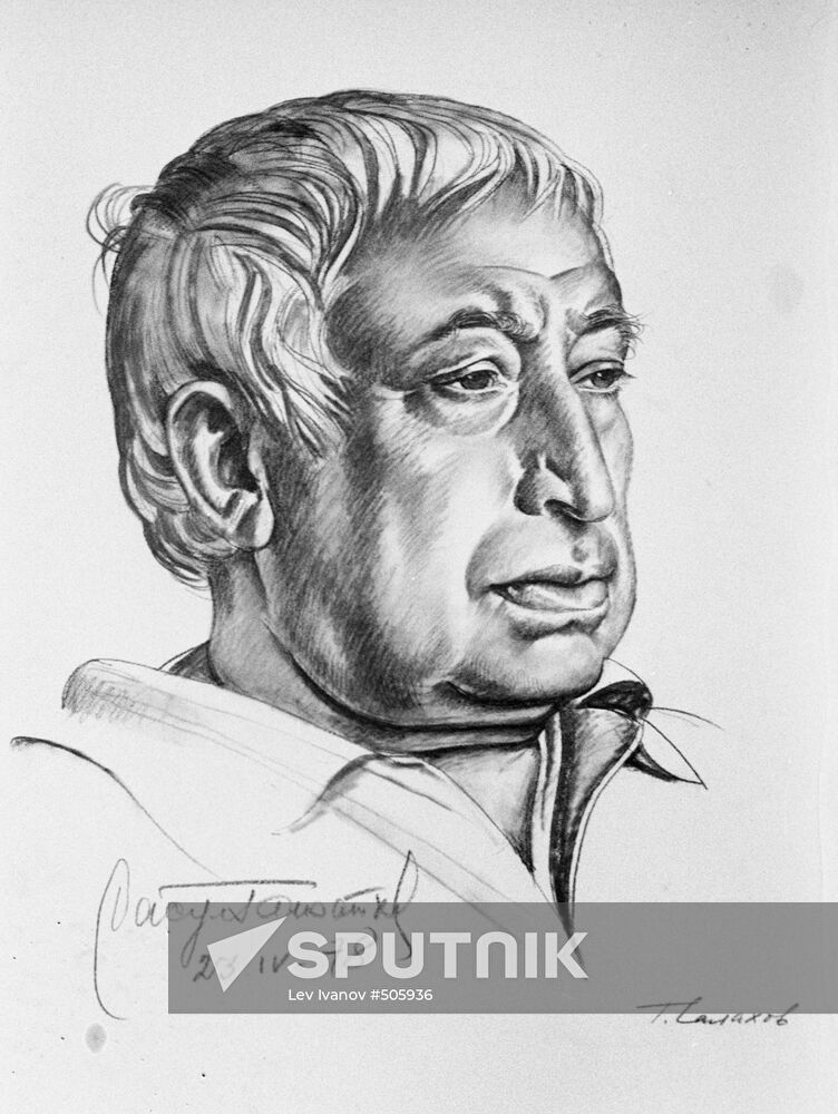Drawing "Poet Rasul Gamzatov"