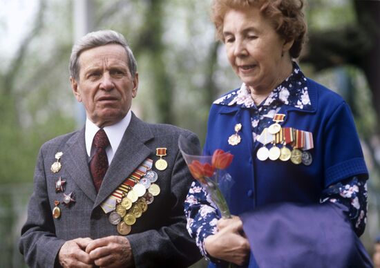 War veterans on the Victory Day