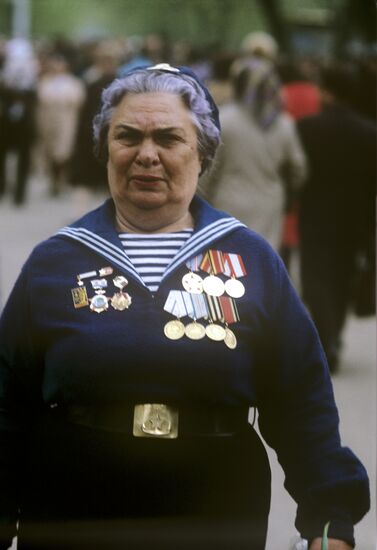 War veteran on Victory Day