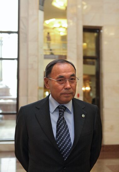 Kazakh Foreign Minister Kanat Saudabayev at MSU