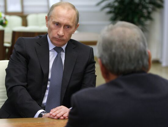 Vladimir Putin meets with Mintimer Shaimiev