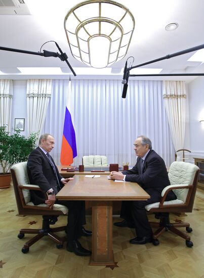 Vladimir Putin meets with Mintimer Shaimiev