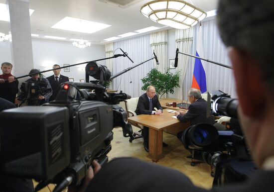 Vladimir Putin meets with Mintimer Shaimiev