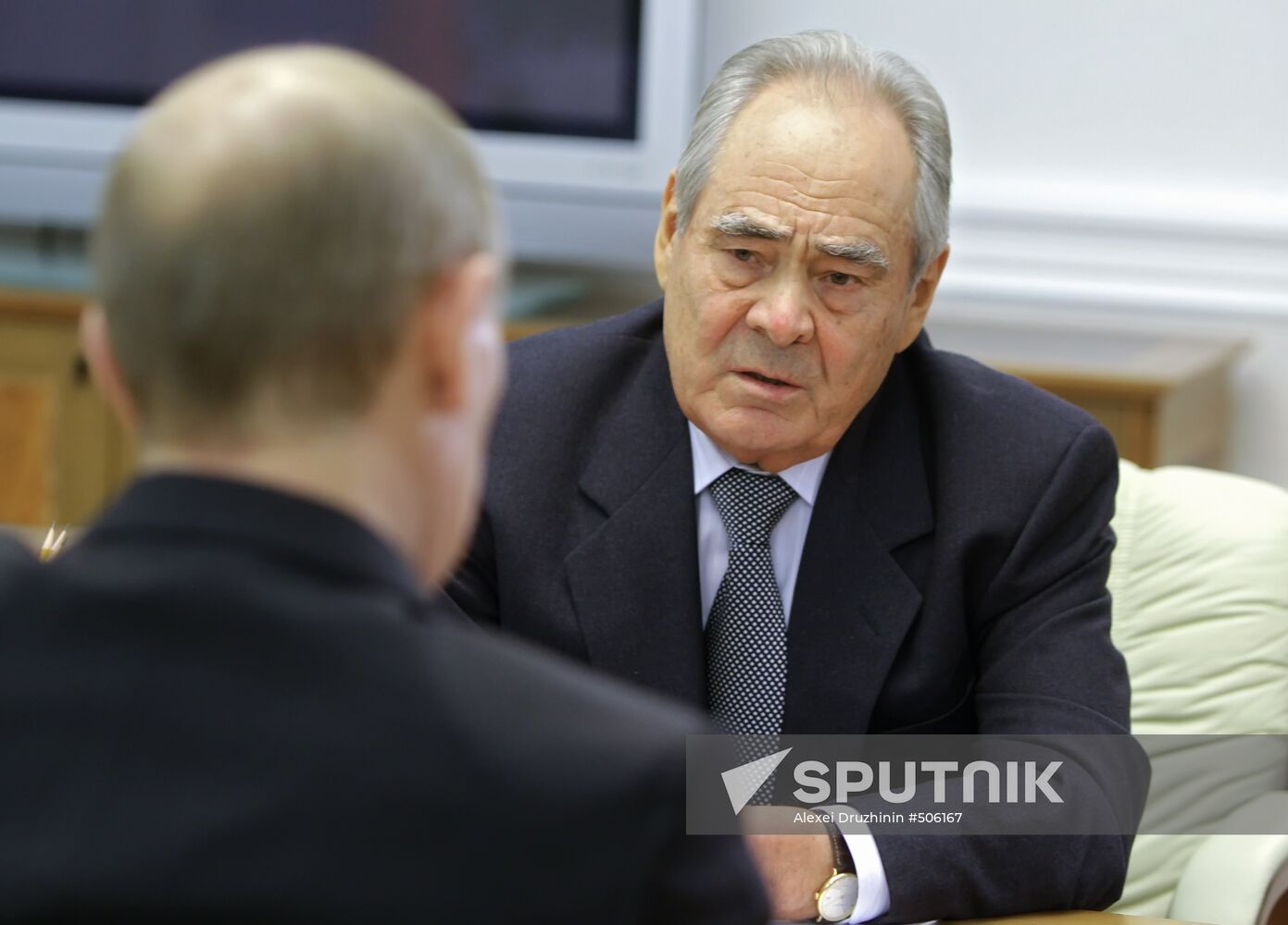 Vladimir Putin meets with Mintimer Shaimiev