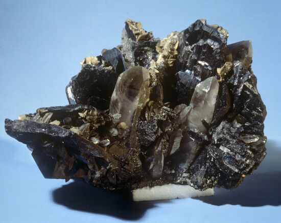 Wolframite, quartz