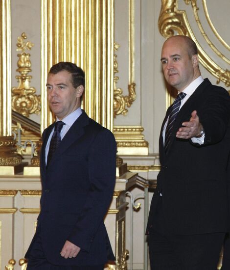Dmitry Medvedev visiting Sweden