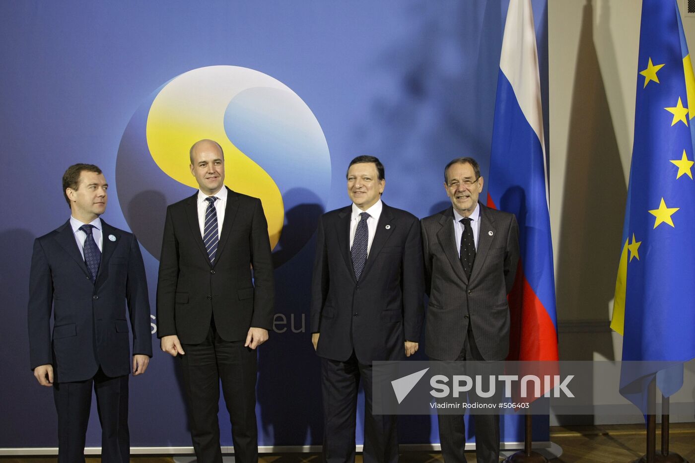 Dmitry Medvedev attends EU-Russia summit in Stockholm