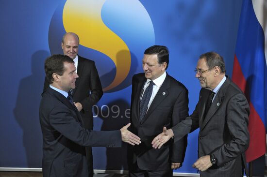 Dmitry Medvedev attends EU-Russia summit in Stockholm