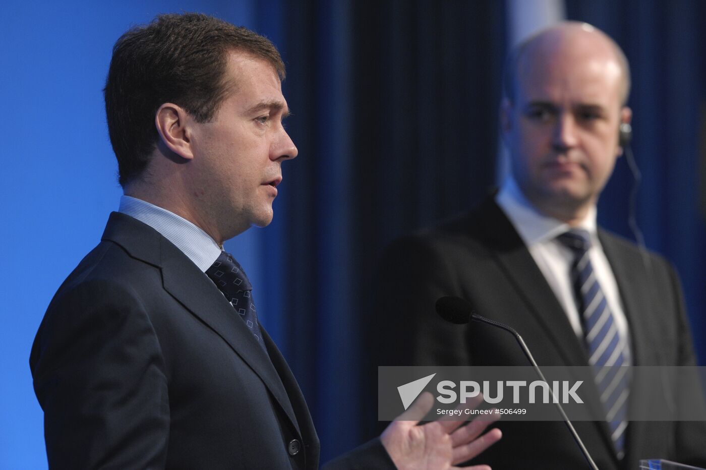 Dmitry Medvedev attends EU-Russia summit in in Stockholm