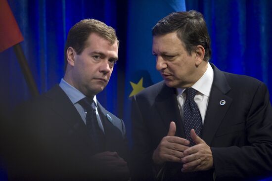 Dmitry Medvedev attends EU-Russia summit in Stockholm