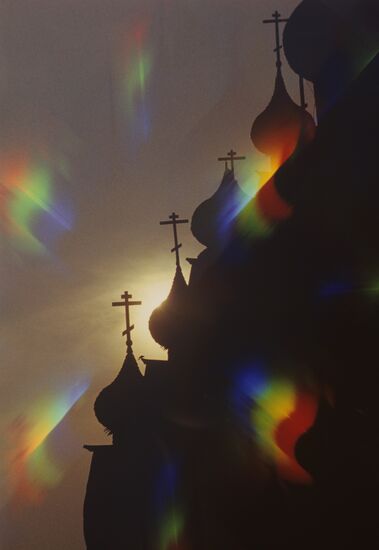 The domes of the Transfiguration Cathedral