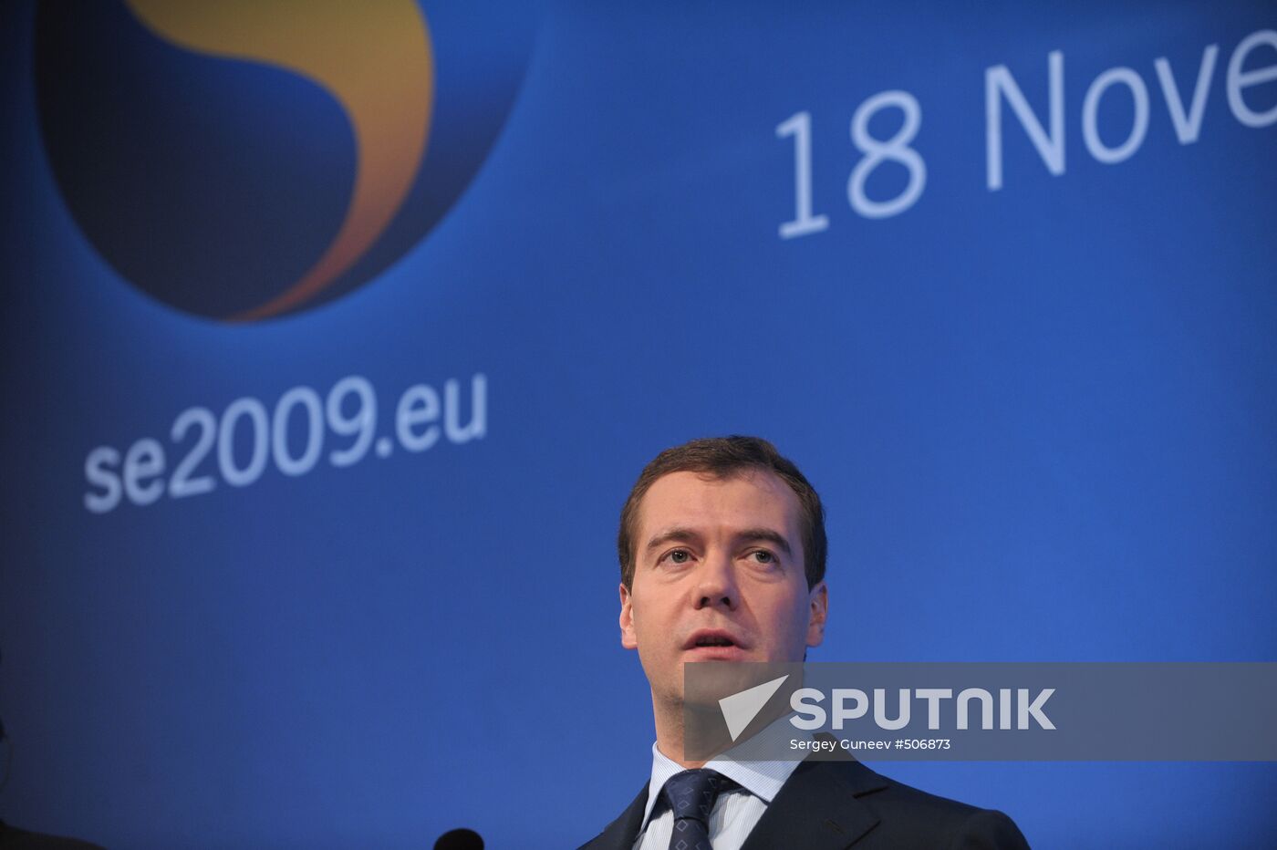 Dmitry Medvedev attends EU-Russia summit in Stockholm