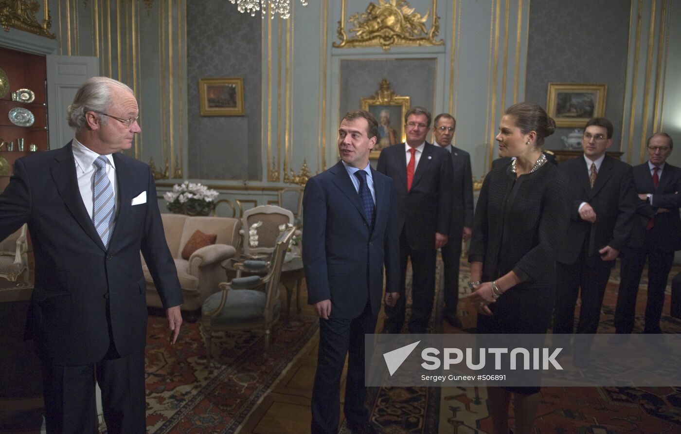 Dmitry Medvedev visits Sweden