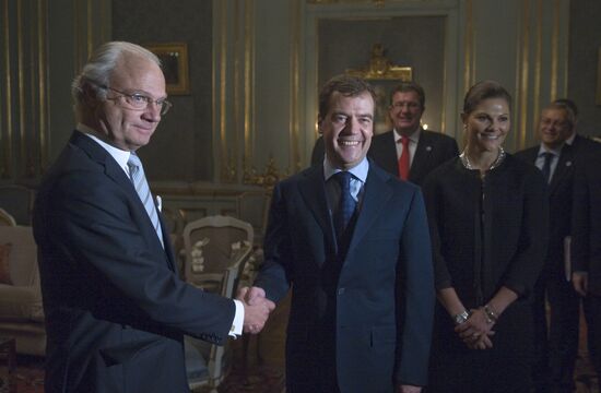 Dmitry Medvedev visits Sweden