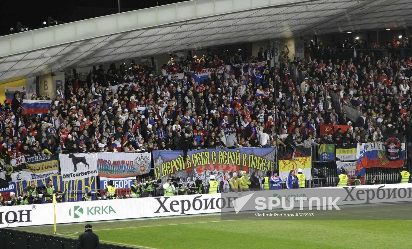 Slovenia vs. Russia 2010 World Cup qualifier playoff