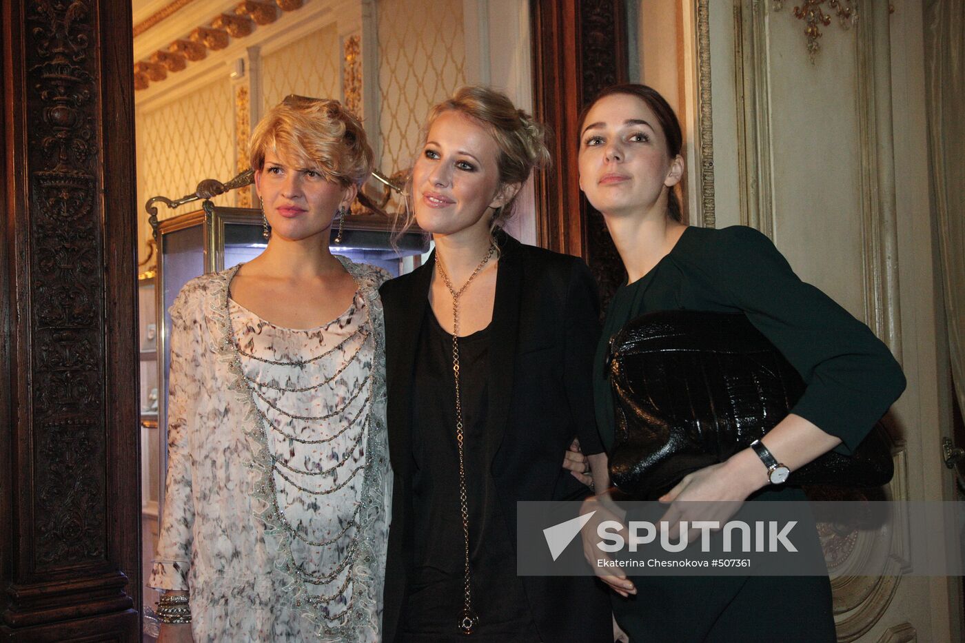 Polina Kitsenko, Ksenia Sobchak and Alyona Akhmadulina