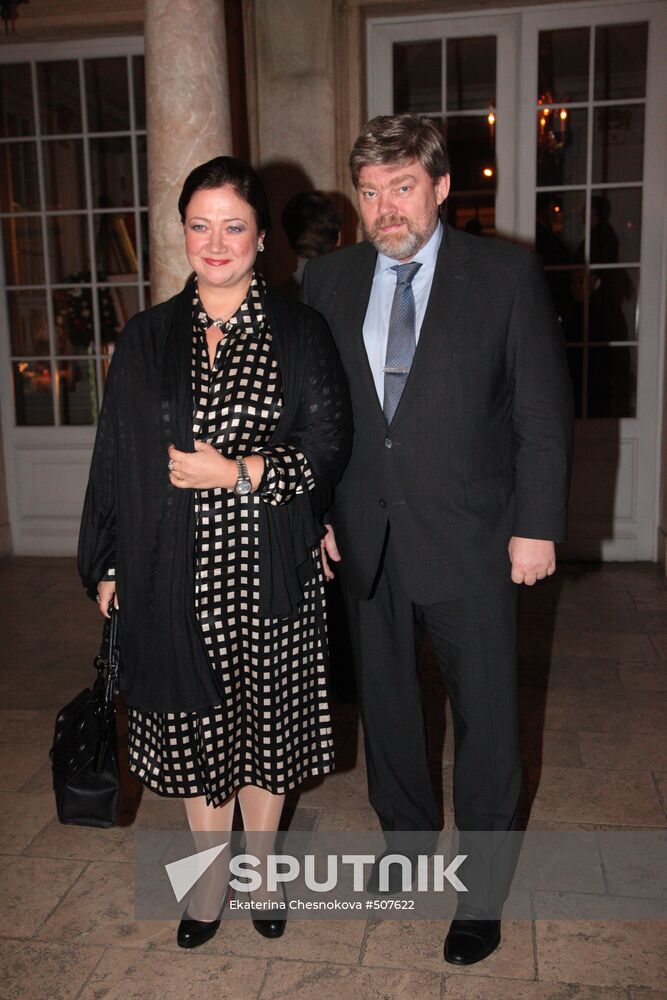 Konstantin Remchukov with wife