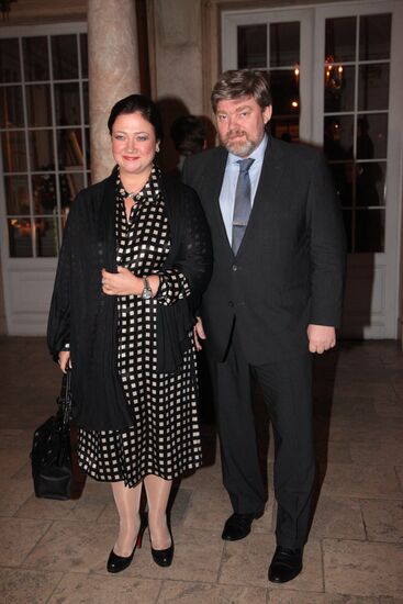 Konstantin Remchukov with wife