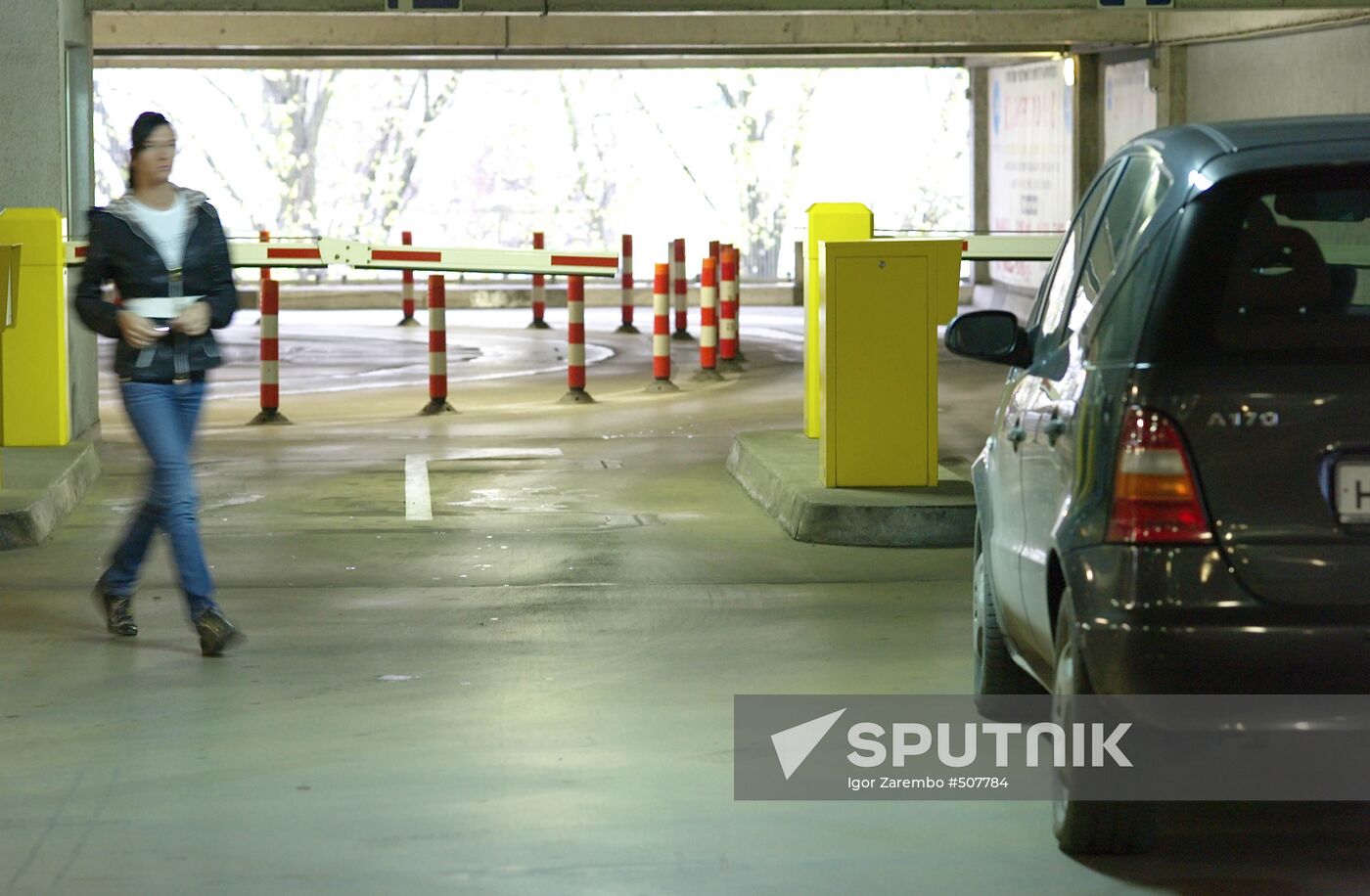 Seven-storied parking in Kaliningrad's Akropol trade centre