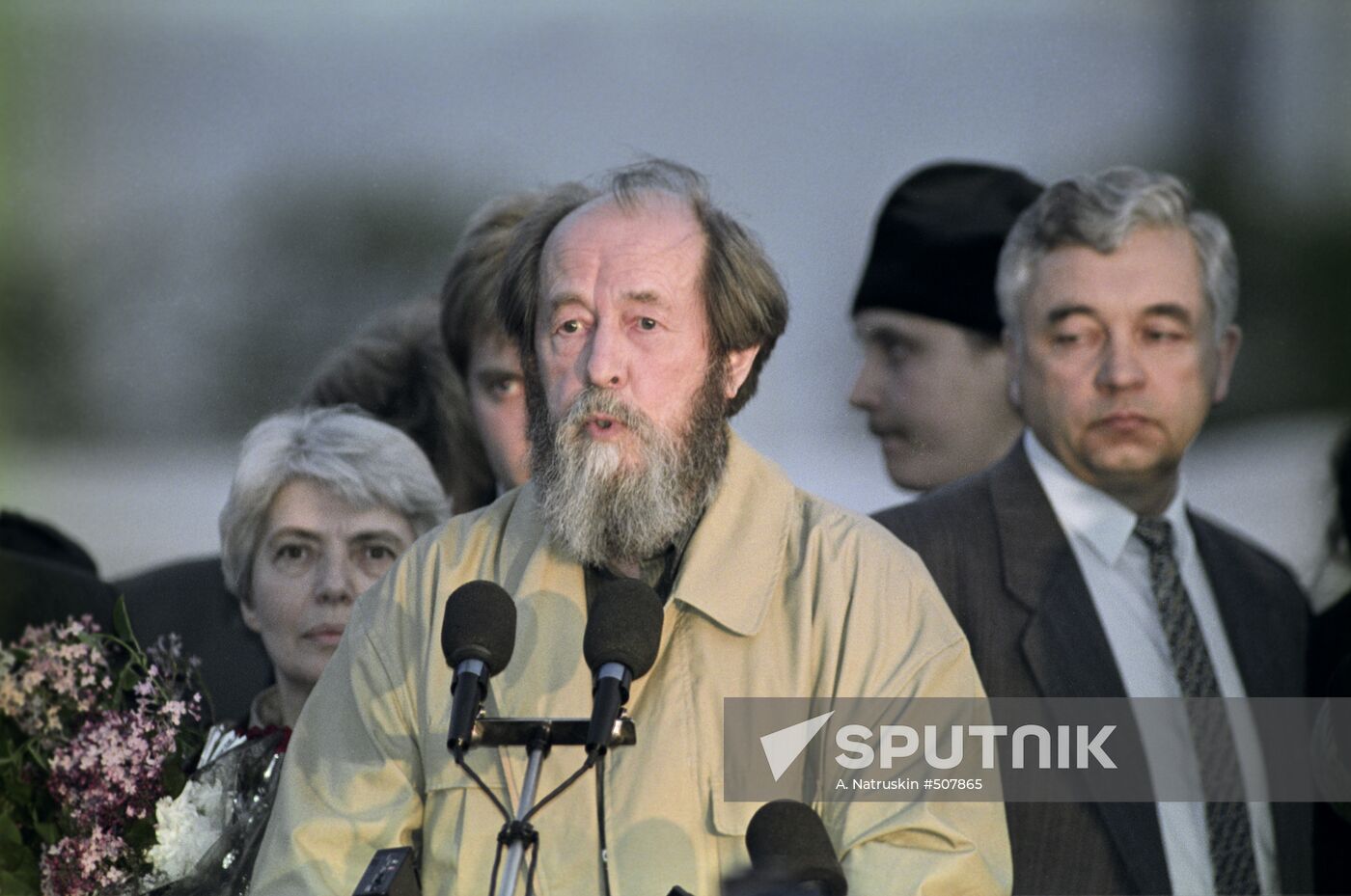 Natalya Solzhenitsyna and Alexander Solzhenitsyn