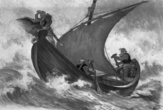 Illustration for Karelian-Finnish epic "Kalevala"