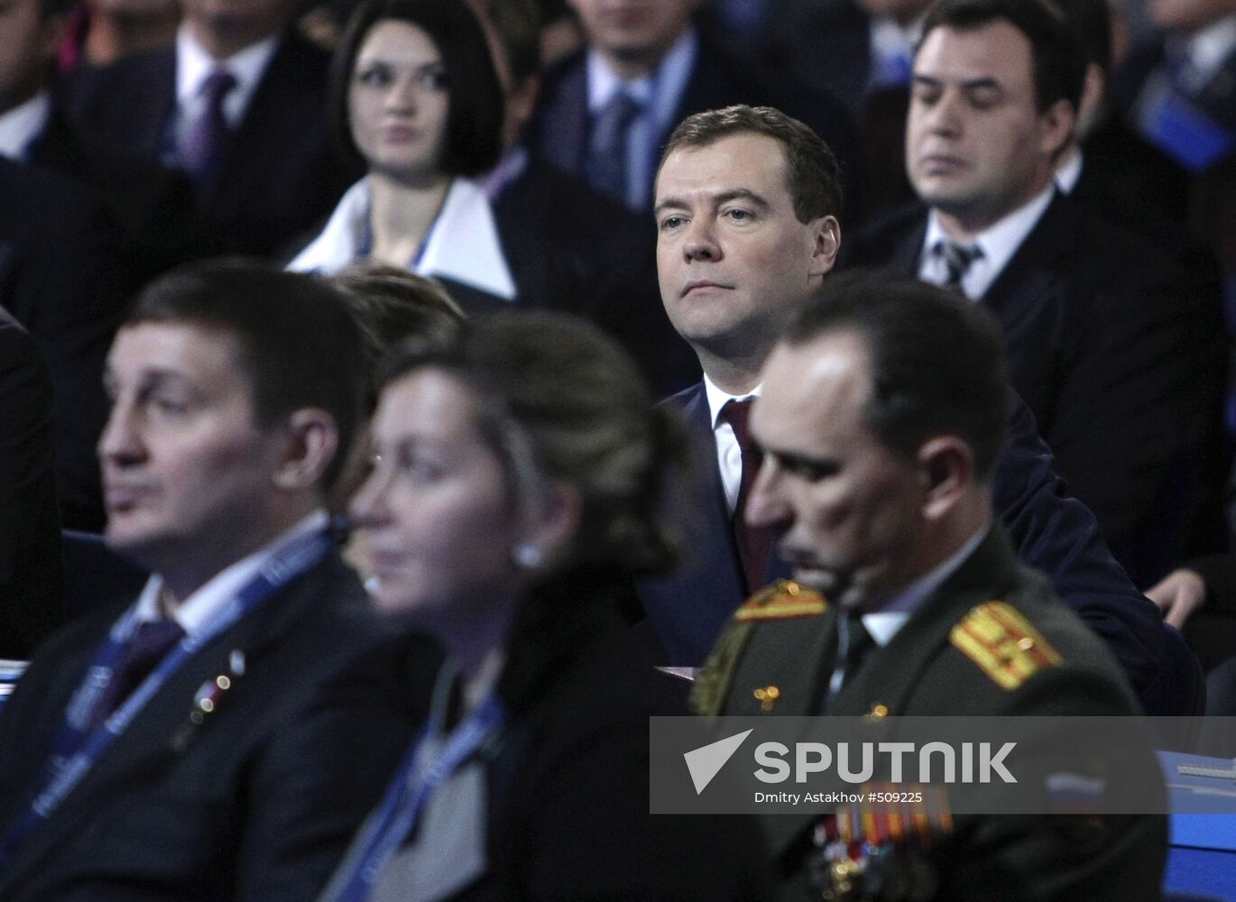Dmitry Medvedev attends United Russia Party congress