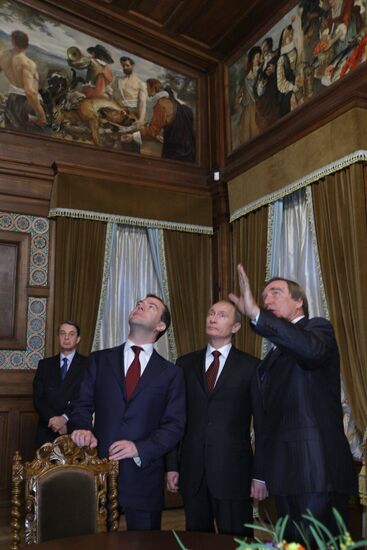 Dmitry Medvedev, Vladimir Putin at St. Petersburg House of Music