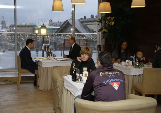 Dmitry Medvedev and Vladimir Putin