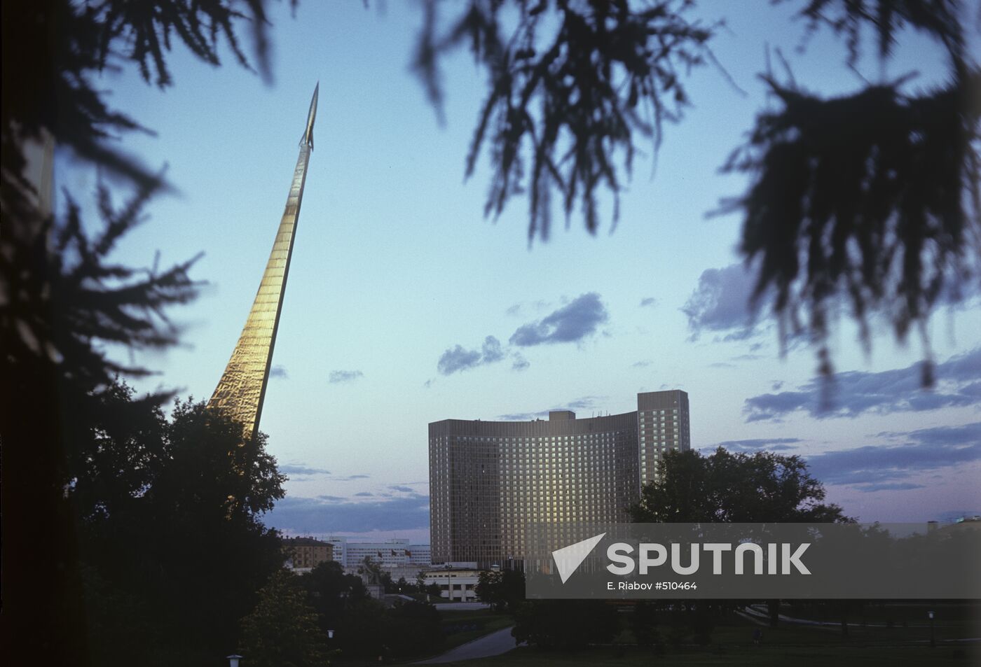 Monument "To Space Explorers" and hotel "Kosmos"