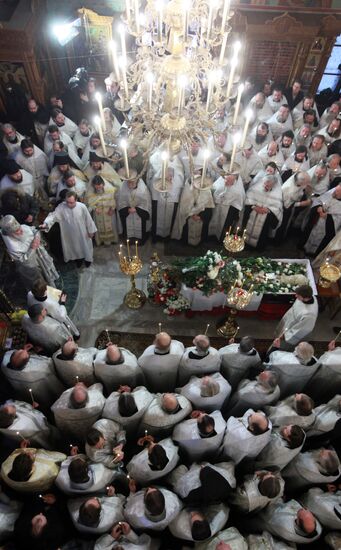 Funeral service for Priest Daniil