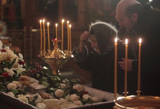 Funeral service for Priest Daniil