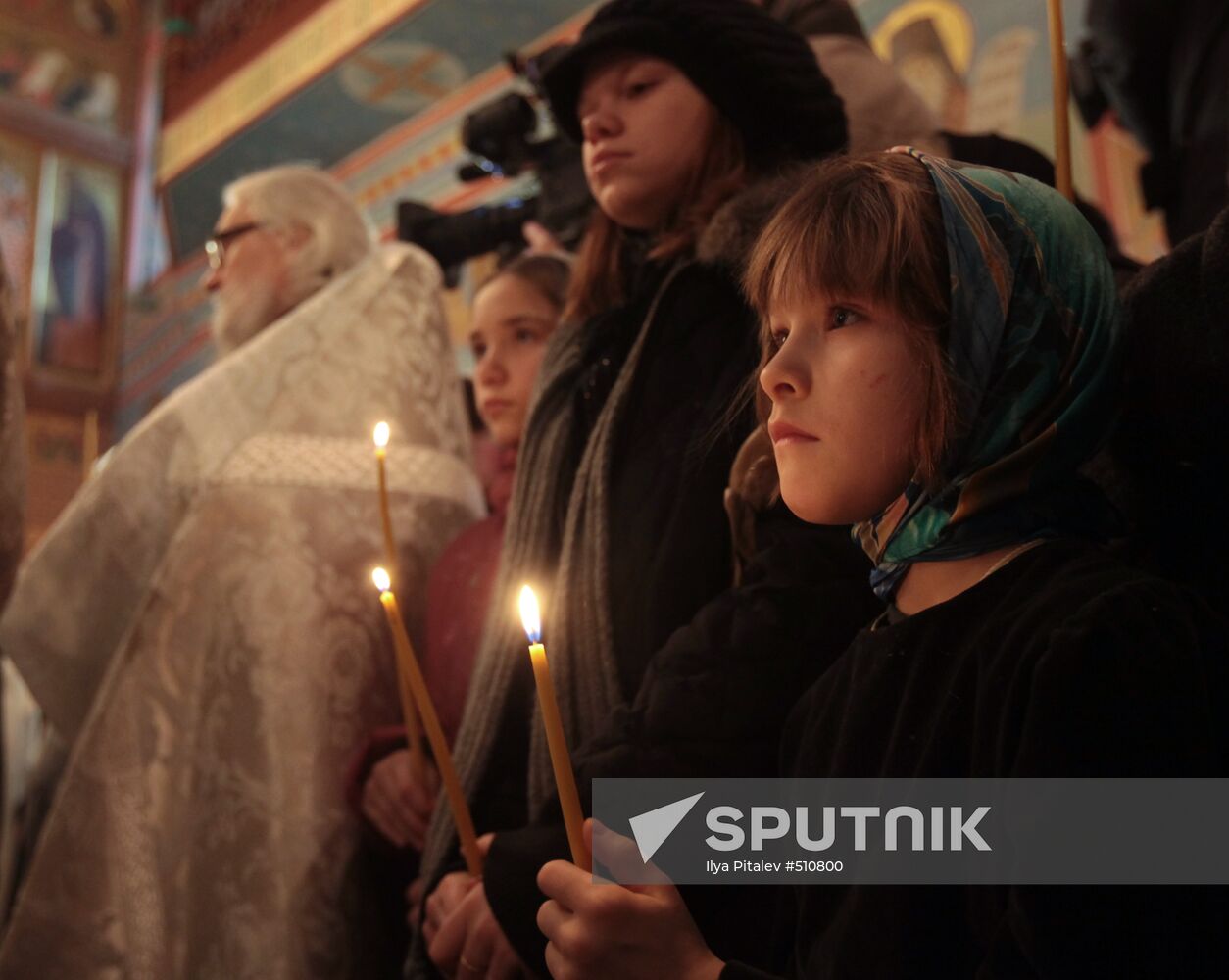 Funeral service for Priest Daniil